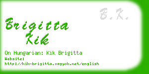 brigitta kik business card